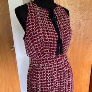 Burgundy Sleeveless Dress from Joie Size 8 Summer Dress